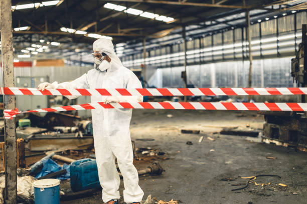 Professional Crime Scene Cleanup technician working in Crystal, MI